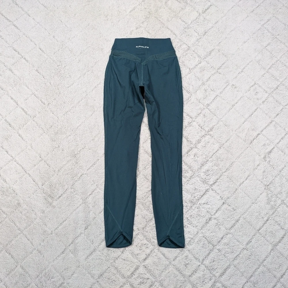 Alphalete Leggings Women's XS Green Dark Pine Alphalux Harmony Gym Train